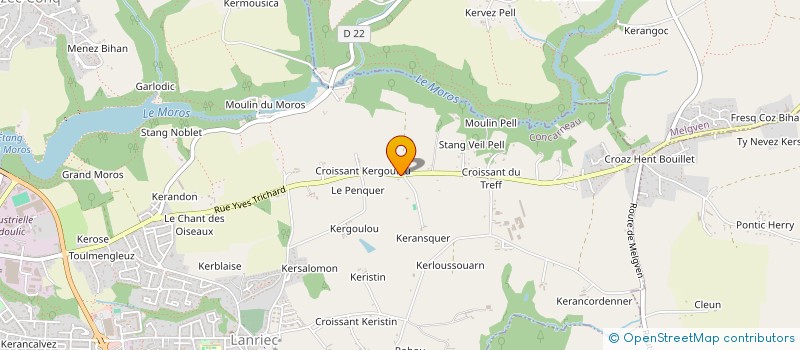 localisation de l'entreprise SCI KERROZ  CONCARNEAU