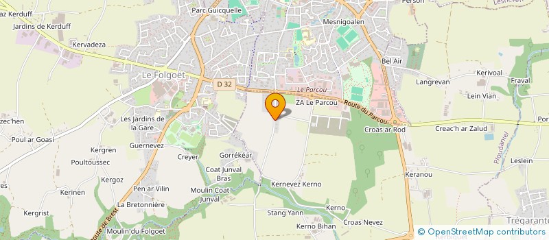 localisation de l'entreprise SCI KERRU  TREGARANTEC