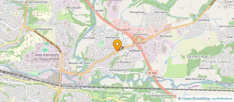 localisation de l'entreprise SCI KERSAUDY  ERGUE-GABERIC