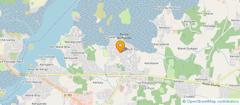 localisation de l'entreprise SCI KERSEG  BELZ