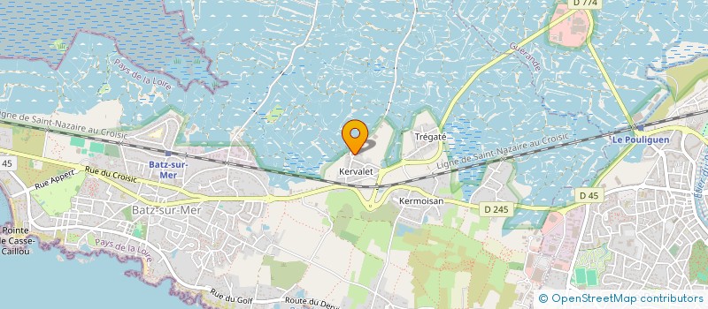 localisation de l'entreprise SCI KERTHEO  BATZ-SUR-MER