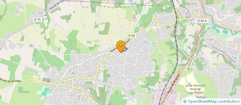 localisation de l'entreprise SCI KERTHINIC  CHAPONOST