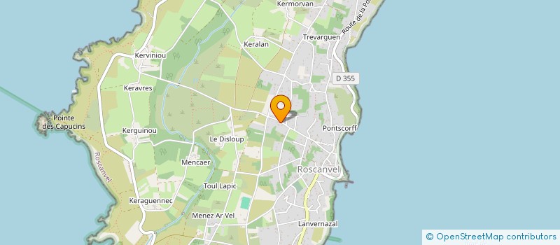 localisation de l'entreprise SCI KERUZOU  ROSCANVEL