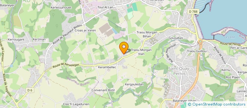 localisation de l'entreprise SCI KERVASCLET II  PERROS-GUIREC