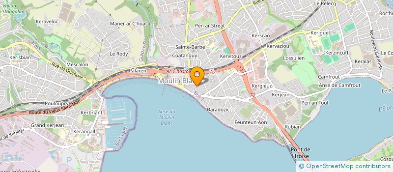 localisation de l'entreprise SCI KERVAZIOU  LE RELECQ-KERHUON