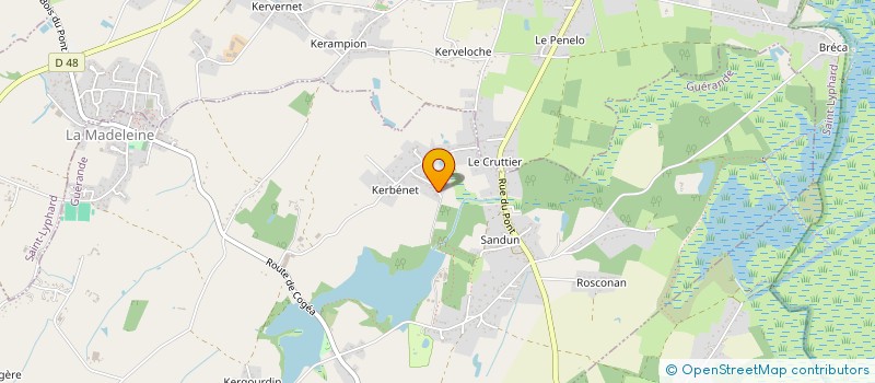 localisation de l'entreprise SCI KERVEGAN  GUERANDE