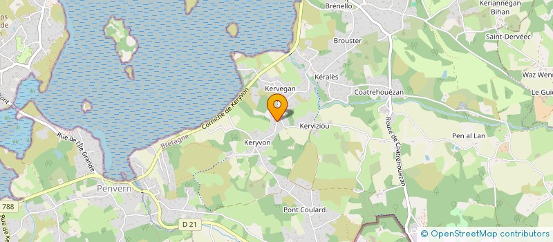 localisation de l'entreprise SCI KERVEGAN LAMOTHE  PLEUMEUR-BODOU