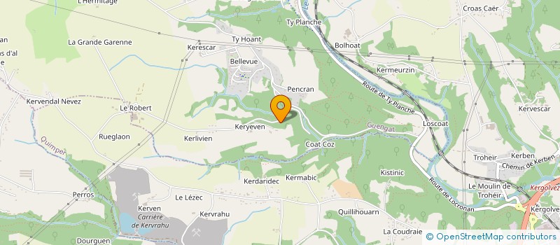 localisation de l'entreprise SCI KERVENA  LOCRONAN