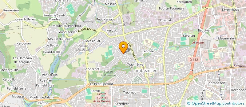 localisation de l'entreprise SCI KERVERDY à BREST