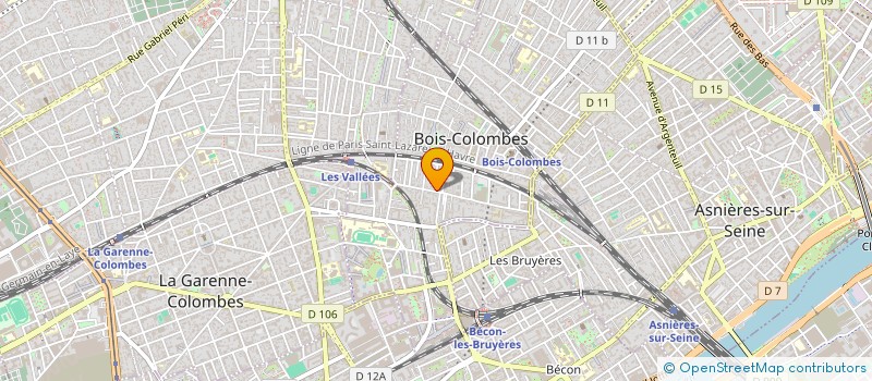localisation de l'entreprise SCI KERVH à BOIS-COLOMBES
