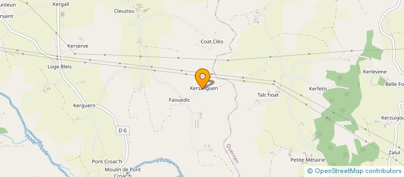 localisation de l'entreprise SCI KERVIGUEN  ST THURIEN