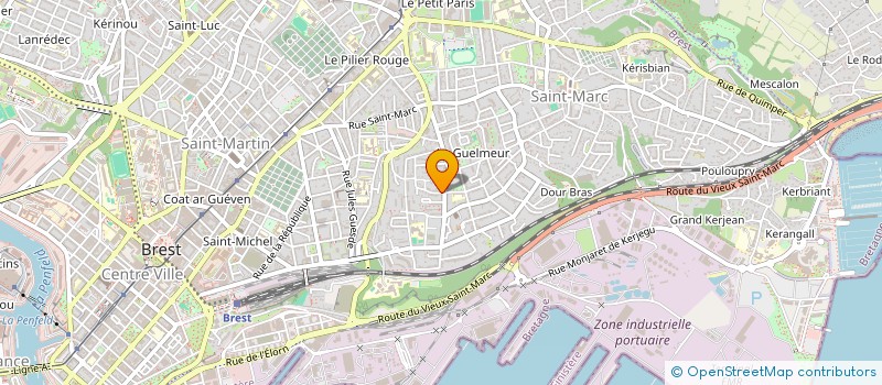 localisation de l'entreprise SCI KERVILON  BREST