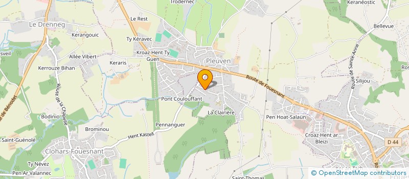 localisation de l'entreprise SCI KERVOAL  PLEUVEN