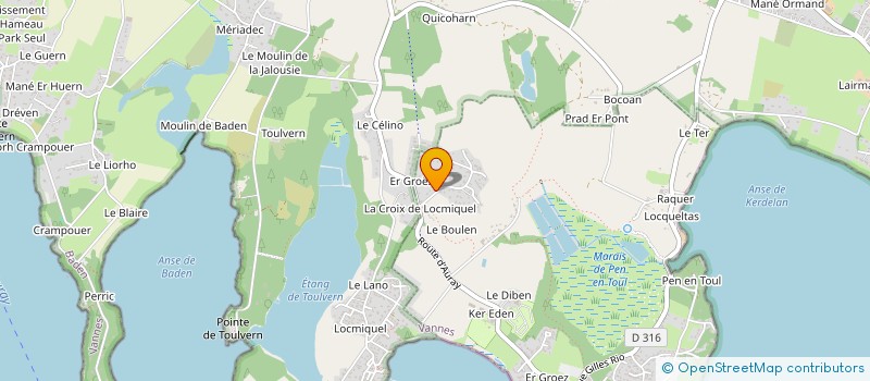 localisation de l'entreprise SCI KERVORU  LARMOR-BADEN