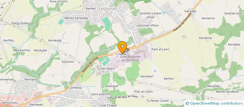 localisation de l'entreprise SCI KERVOYAL  ERGUE-GABERIC