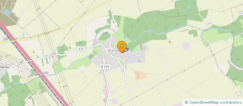 localisation de l'entreprise SCI KERYANN  BLANDY