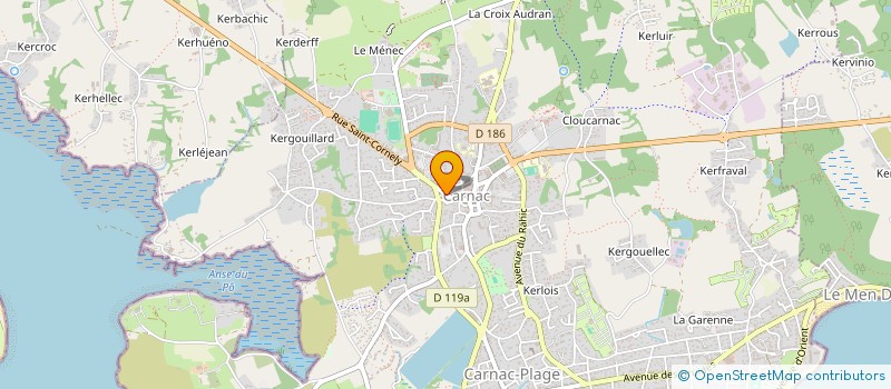 localisation de l'entreprise SCI KERZELIE  CARNAC