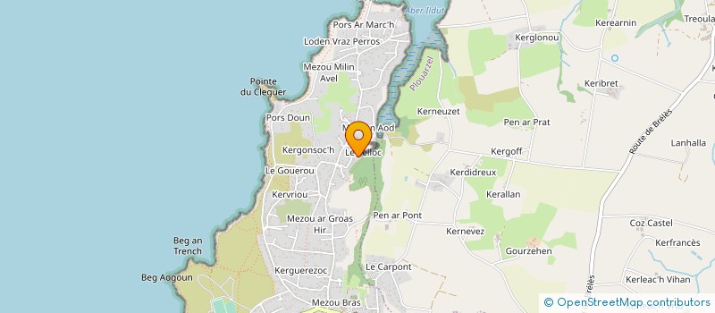 localisation de l'entreprise SCI KERZUAT  LAMPAUL-PLOUARZEL