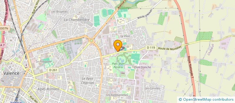 localisation de l'entreprise SCI KESER 26 à VALENCE