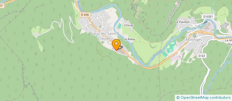 localisation de l'entreprise SCI KESKIN FRERES  VAUX-LES-SAINT-CLAUDE