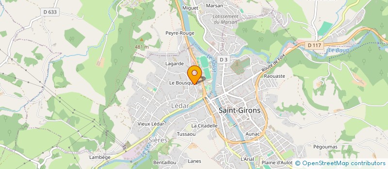 localisation de l'entreprise SCI KETTY à SAINT-GIRONS