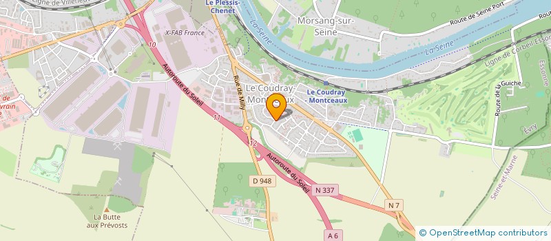 localisation de l'entreprise SCI KETZO  LE COUDRAY-MONTCEAUX