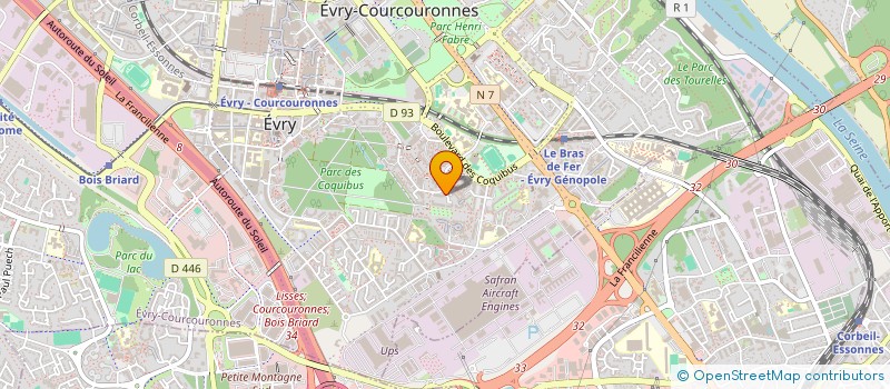 localisation de l'entreprise SCI KEUR KHADIM I à EVRY-COURCOURONNES