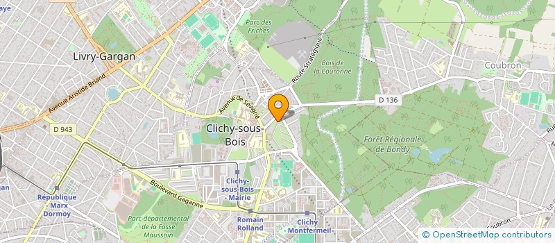 localisation de l'entreprise SCI KEUR KHADIM III à CLICHY-SOUS-BOIS