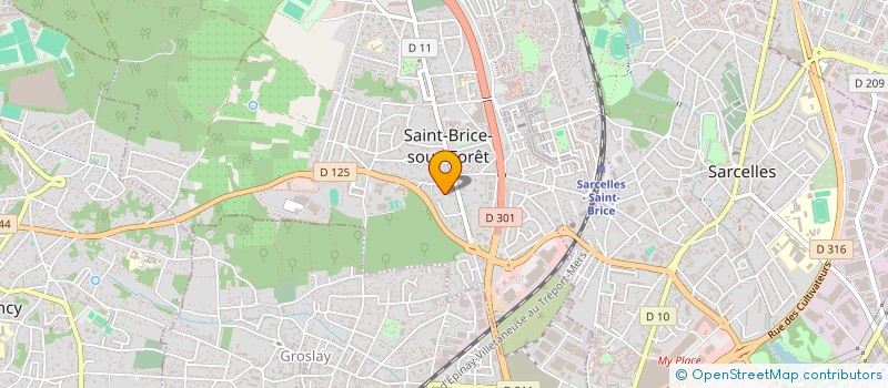 localisation de l'entreprise SCI KEV à SAINT-BRICE-SOUS-FORET