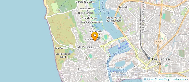 localisation de l'entreprise SCI KEV'ISA à LES SABLES D'OLONNE