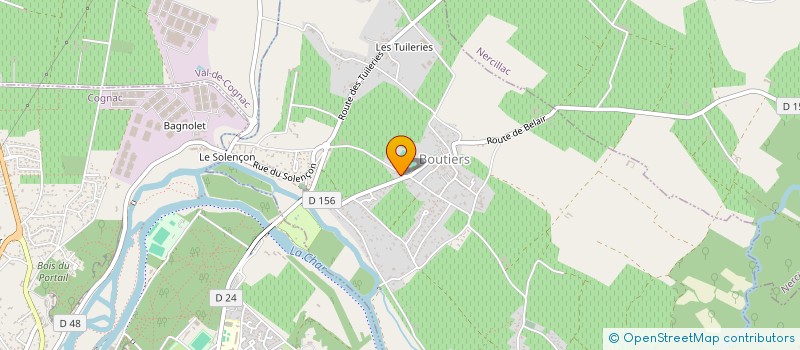 localisation de l'entreprise SCI KEVALEX à BOUTIERS-SAINT-TROJAN