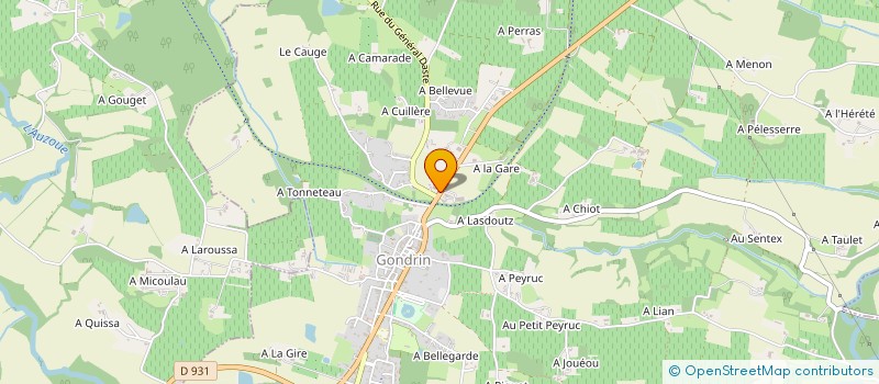 localisation de l'entreprise SCI KEVALEX à GONDRIN
