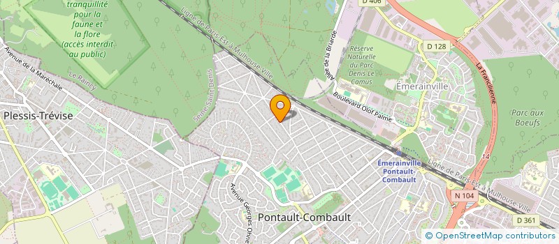 localisation de l'entreprise SCI KEVALIDIE à PONTAULT-COMBAULT