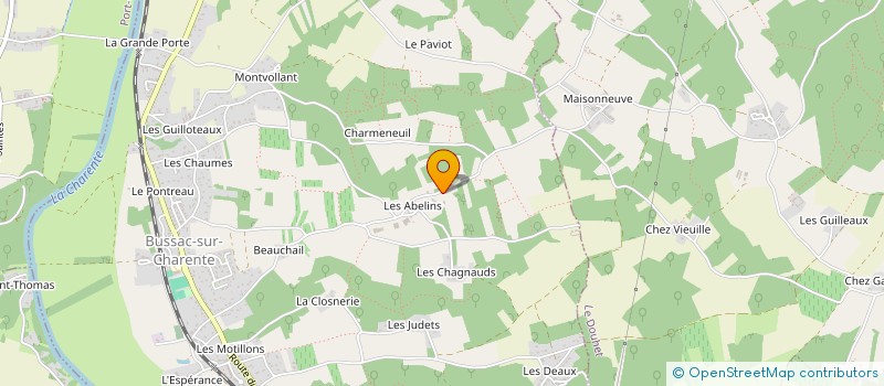 localisation de l'entreprise SCI KEVALING  BUSSAC-SUR-CHARENTE