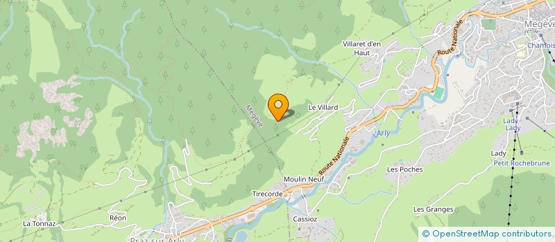 localisation de l'entreprise SCI KEVIN  MEGEVE