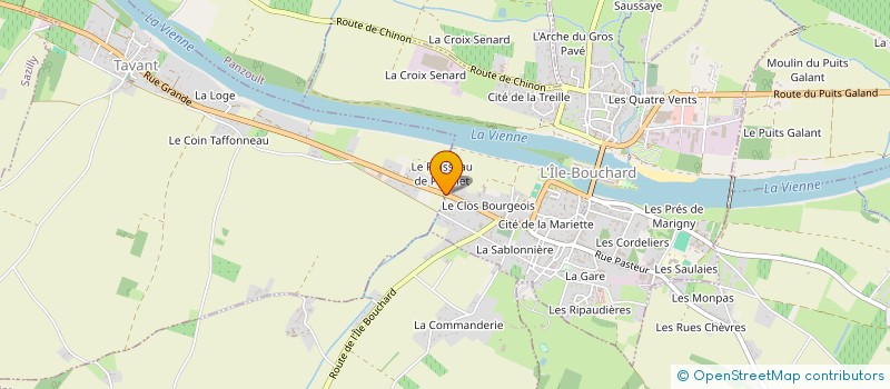 localisation de l'entreprise SCI KEVIN ET ANASTASIA  L'ILE-BOUCHARD