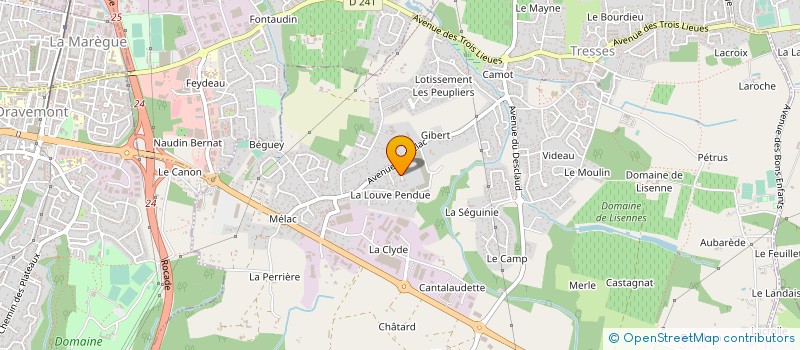 localisation de l'entreprise SCI KEVPRE  TRESSES