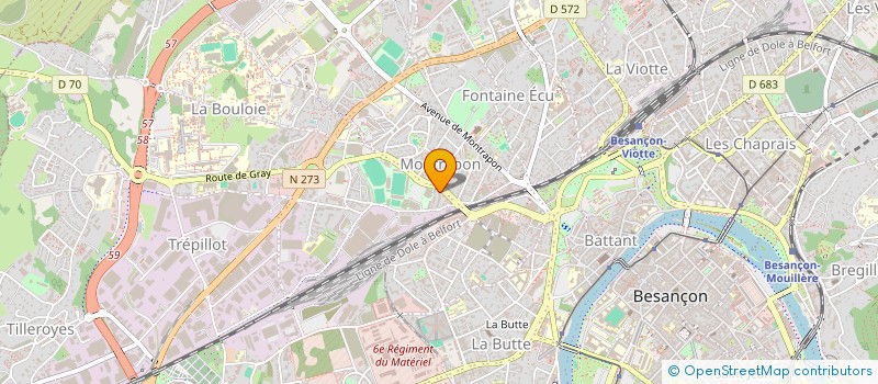 localisation de l'entreprise SCI KEYTO  BESANCON