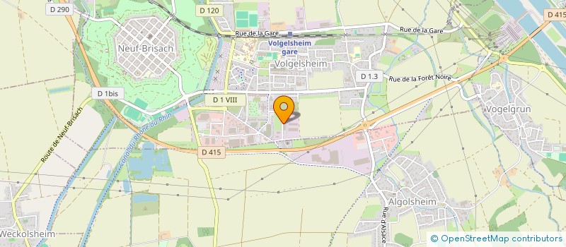 localisation de l'entreprise SCI KEZIA  VOLGELSHEIM