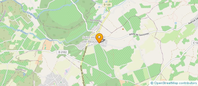 localisation de l'entreprise SCI KF  SAINT-HILAIRE-DE-BEAUVOIR