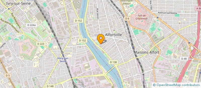 localisation de l'entreprise SCI- KF à ALFORTVILLE