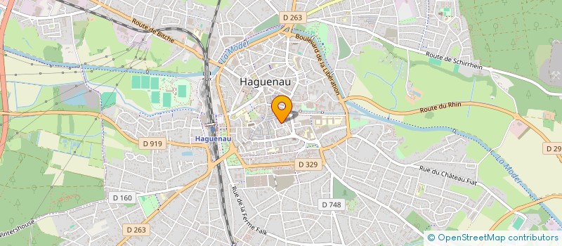 localisation de l'entreprise SCI KF  HAGUENAU