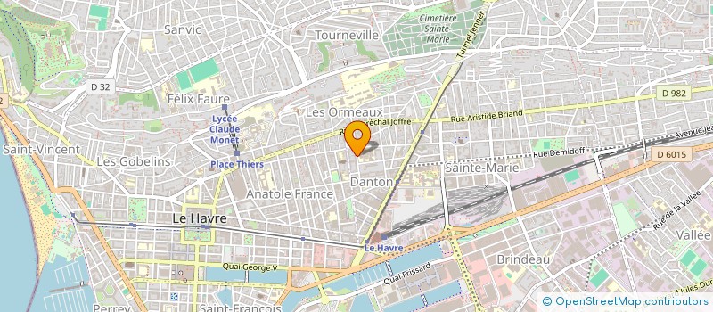 localisation de l'entreprise SCI KF IMMO à LE HAVRE