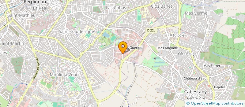 localisation de l'entreprise SCI KF.PRO  CABESTANY