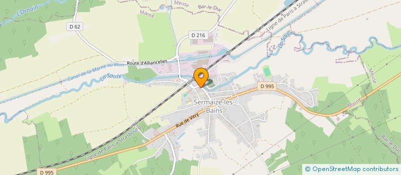 localisation de l'entreprise SCI KF2C  SERMAIZE-LES-BAINS