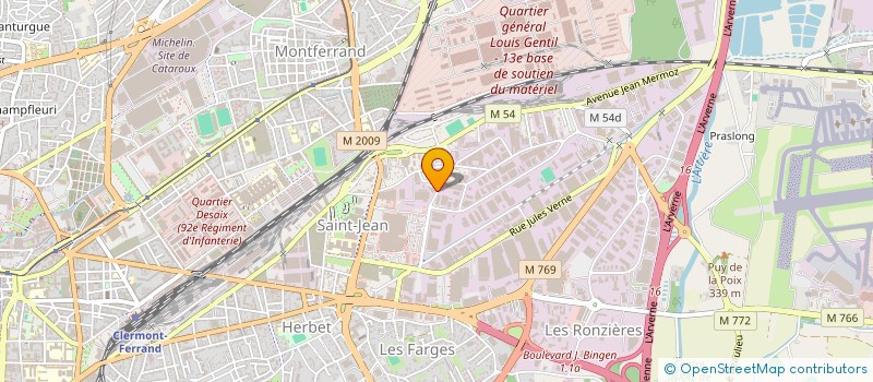 localisation de l'entreprise SCI KFA  CLERMONT-FERRAND