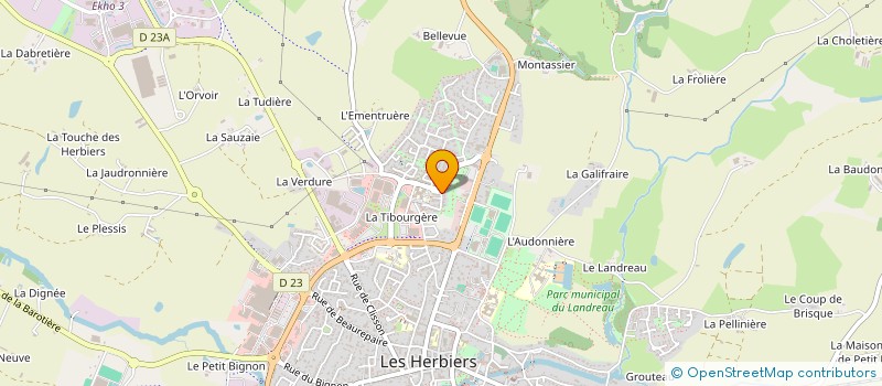 localisation de l'entreprise SCI KFCG IMMO à LES HERBIERS