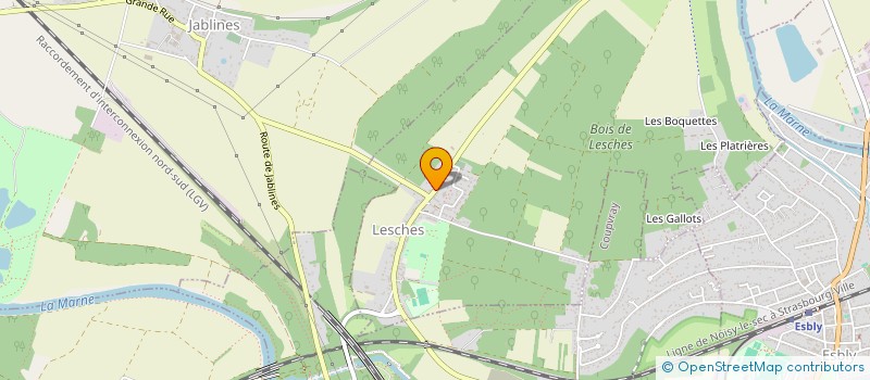 localisation de l'entreprise SCI KFI  LESCHES