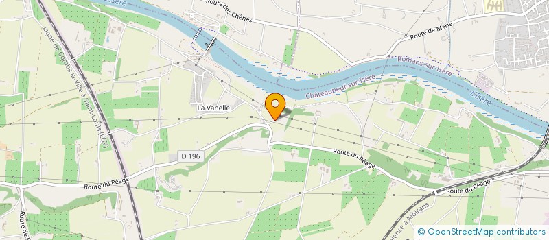 localisation de l'entreprise SCI KFP  CHATEAUNEUF-SUR-ISERE