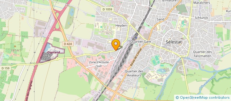 localisation de l'entreprise SCI KFP2M  SELESTAT